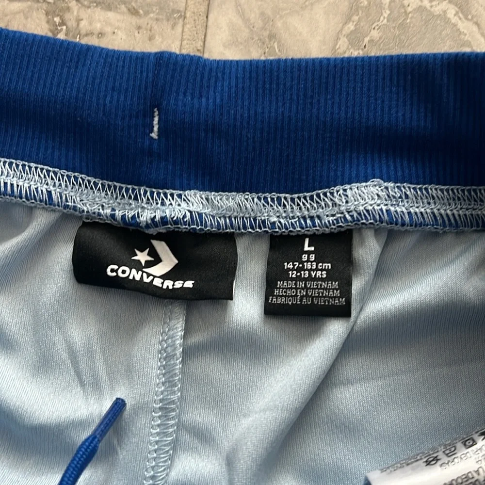 Converse Big Boys Sport Core Mesh Drawstring Shorts, Lt Armory Blue New w/Tag